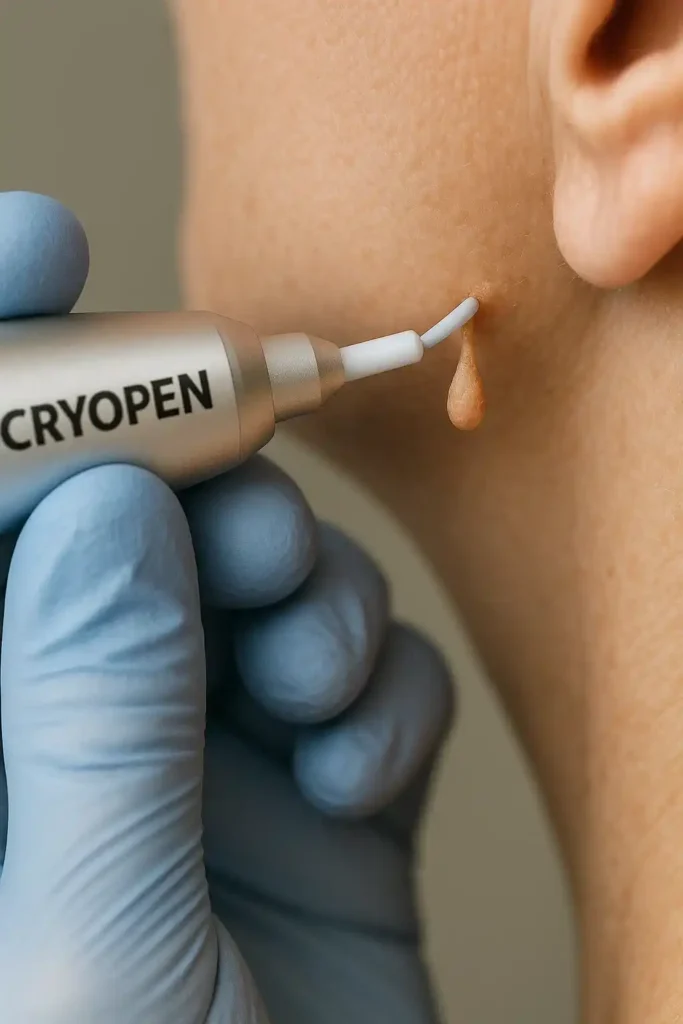 Cryopen for skin tags removal Solihull Lodge speak to our team today!