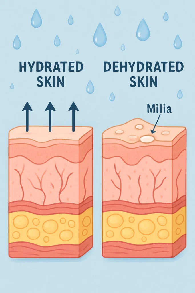 The importance of hydration and milia production Solihull Lodge